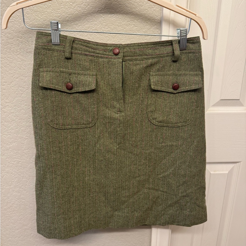 Lilly Pulitzer Pink/Green wool skirt - size 6